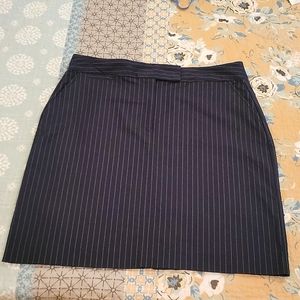 Talbots Navy pinstripe skirt. Petite 14